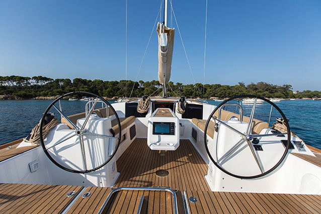 Cannes, 31/08/2015. Photoshoot new Dufour Yachts model, Dufour 460, Photo © Jean Marie Liot / Dufour Yachts